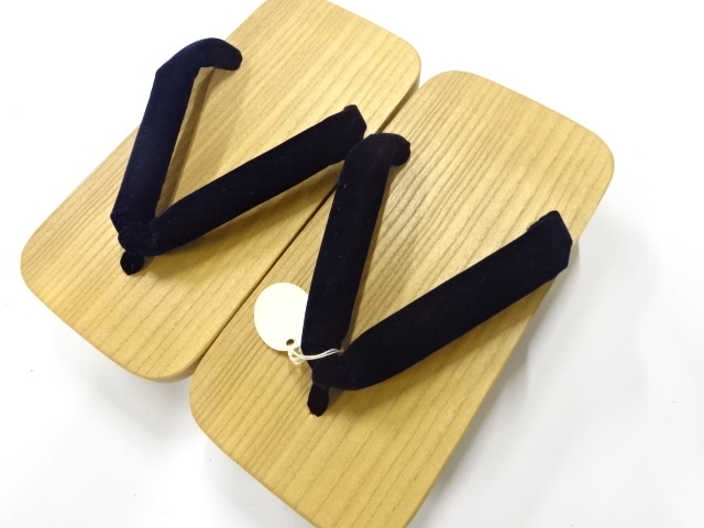 未使用品　男物桐下駄(24.5センチ)